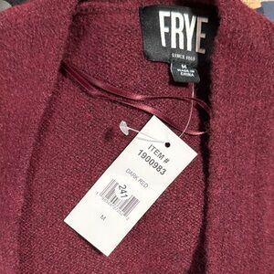 Frye Burgundy Knit cardigan Sweater